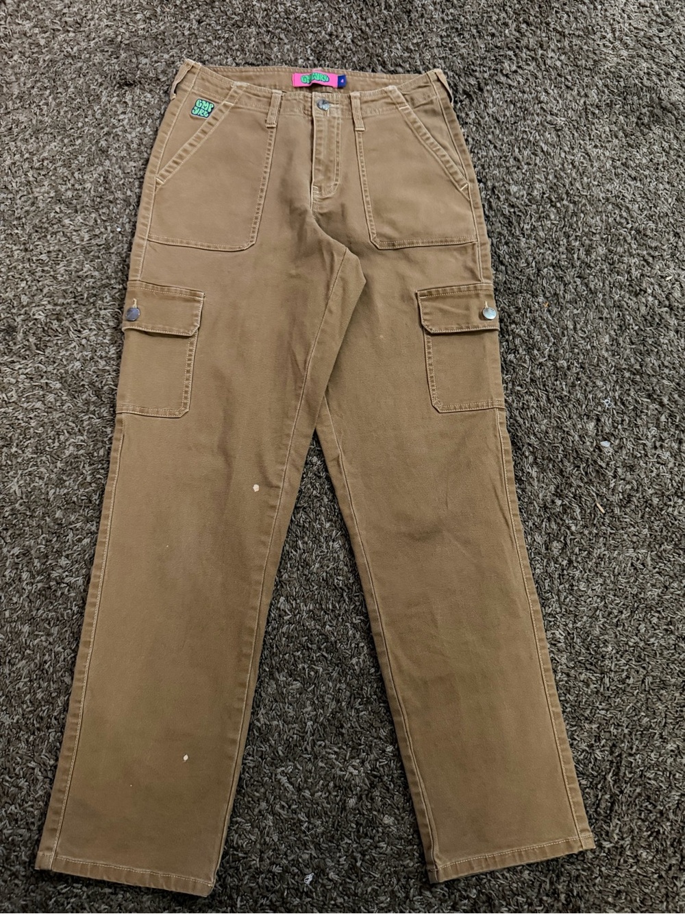 Empyre Marlo Bronze Brown Canvas Cargo Pants Size 4